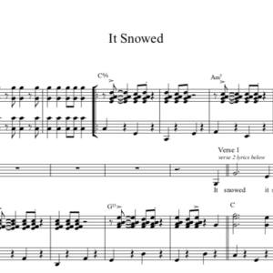 It Snowed Sheet Music (Digital Download)