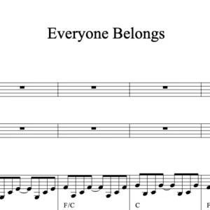 Everyone Belongs Sheet Music (Digital Download)
